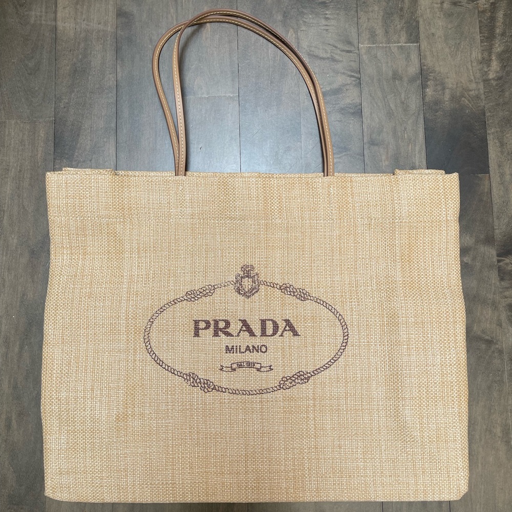 New large Prada beach tote